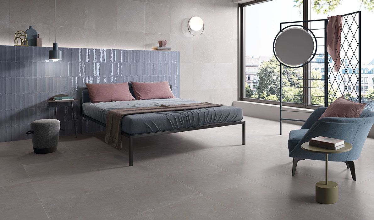 Carrelage format 60x60cm coloris gris